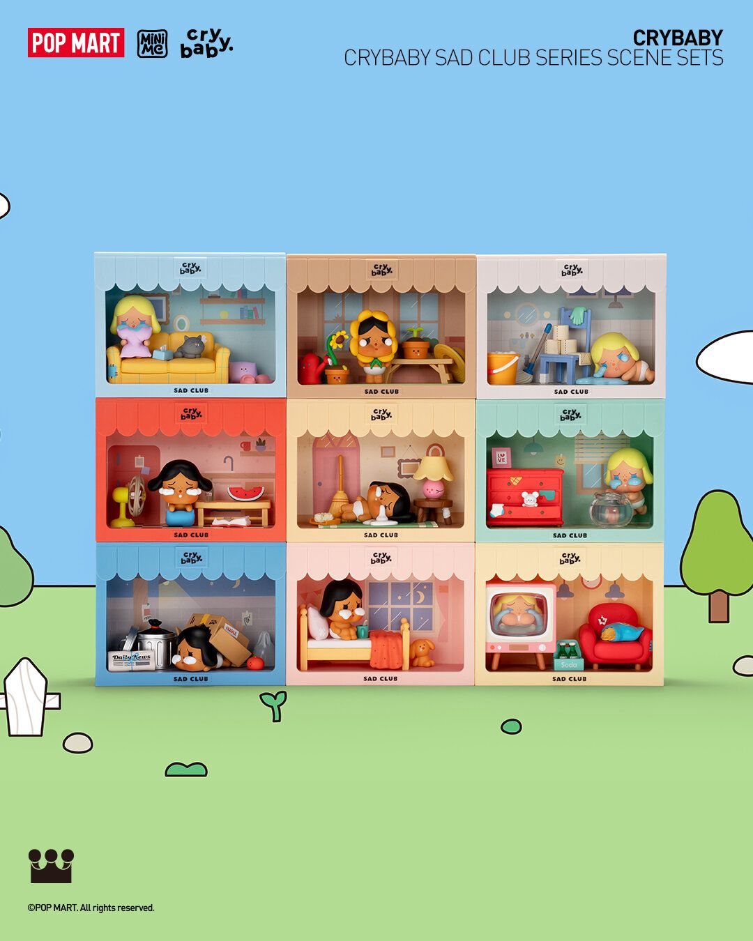 POP MART x Molly Yllom of Molly's Factory Presents CRYBABY Sad
