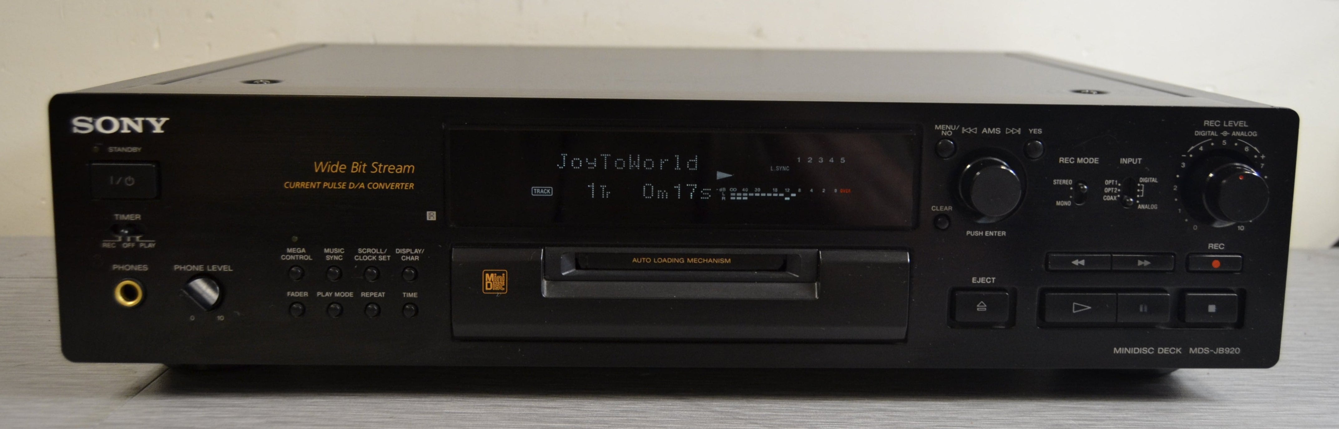 Sony MDS-JB920 Minidisc Recorder – The Turntable Store