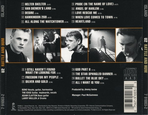 Buy U2 : Rattle And Hum (CD, Album, Spe) Online for a great price