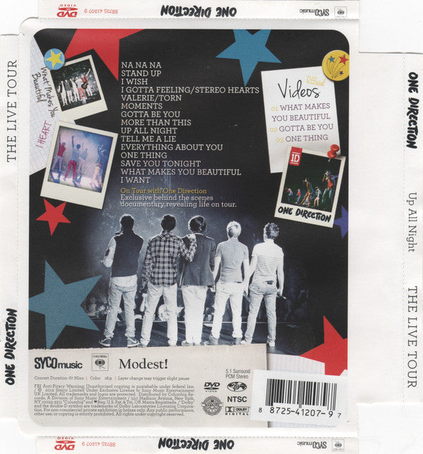 Buy One Direction : Up All Night - The Live Tour (DVD-V, NTSC, Wal