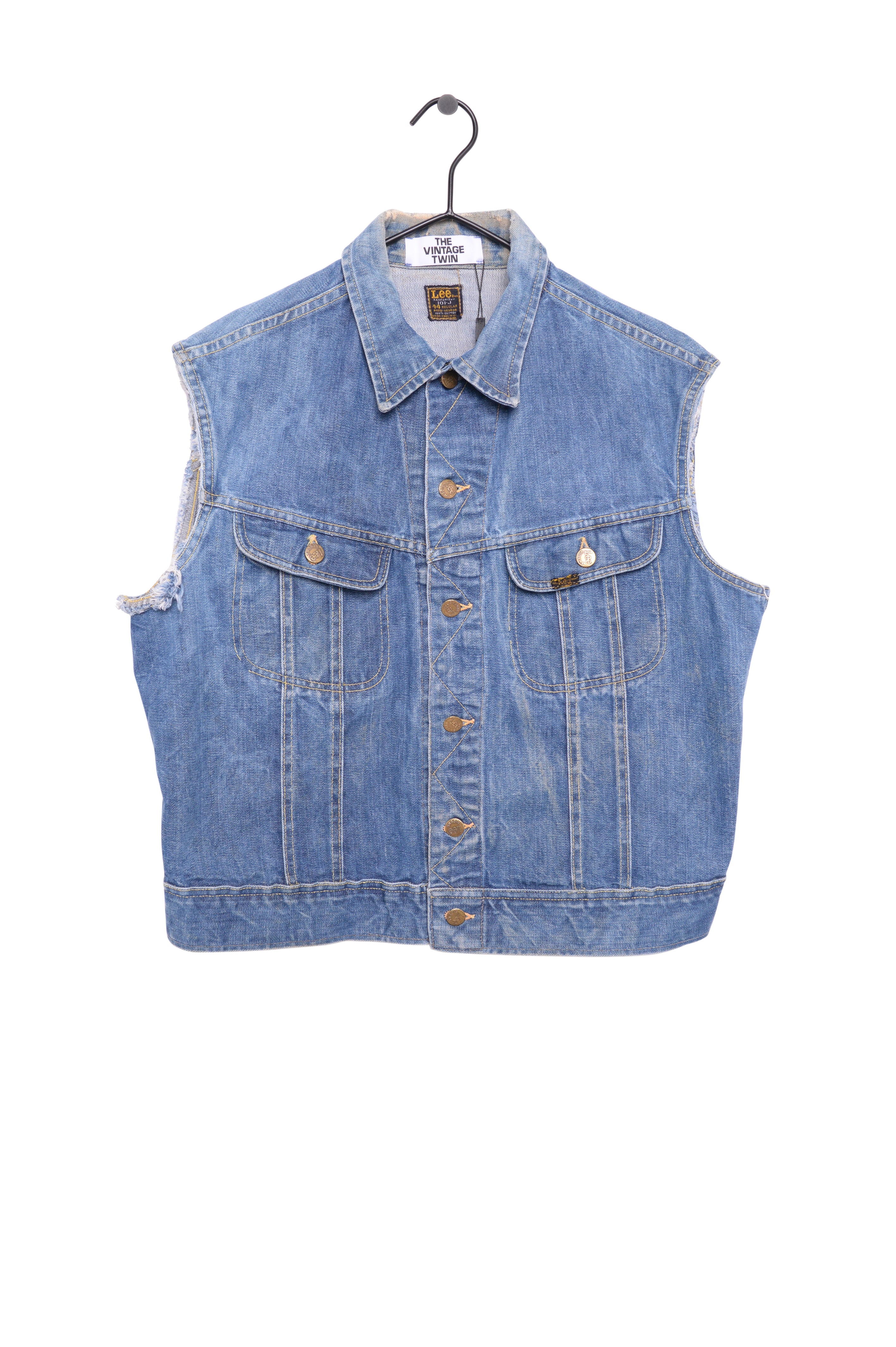 Lee Denim Vest USA Free Shipping - The Vintage Twin
