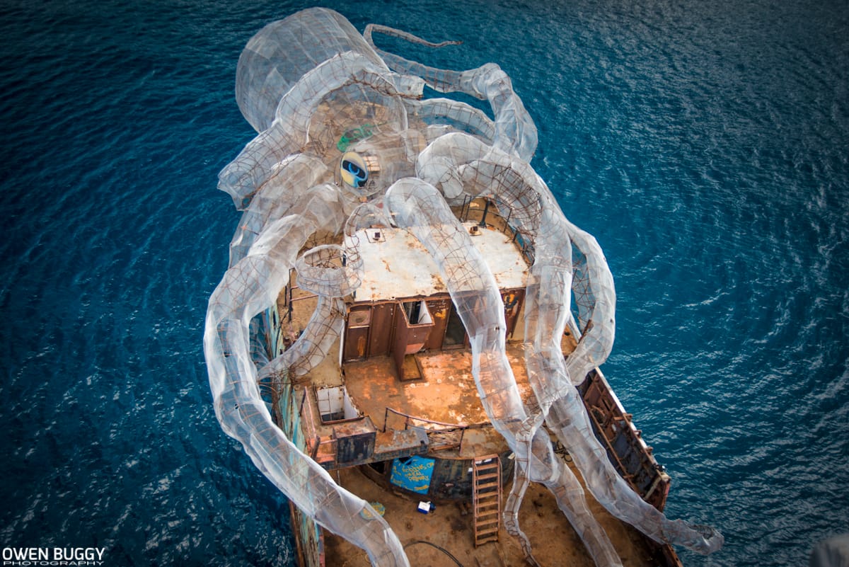 An 80-Foot Steel Kraken Will Create an Artificial Coral Reef Near