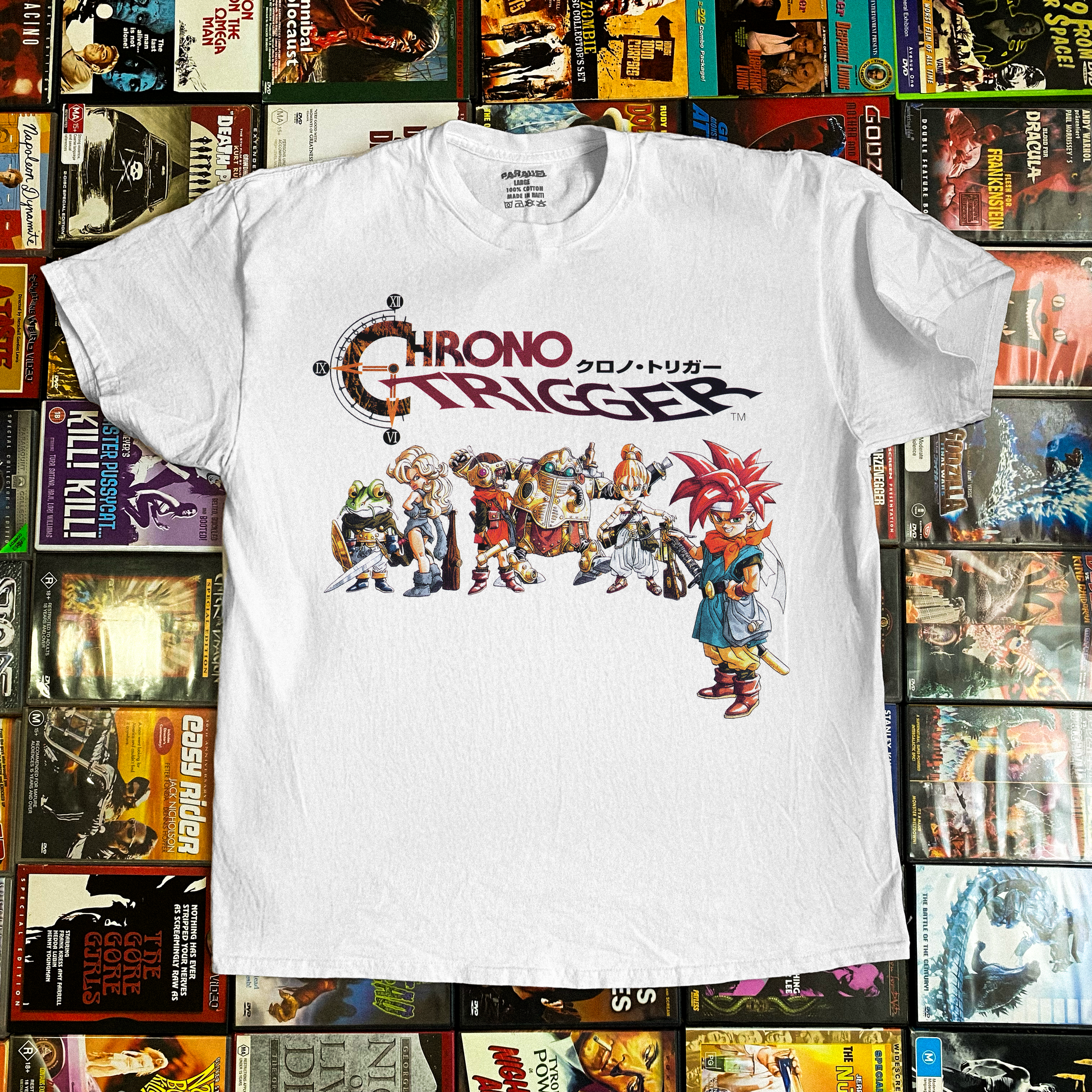 Retro 'Chrono Trigger' Washed White T-Shirt – Parallel