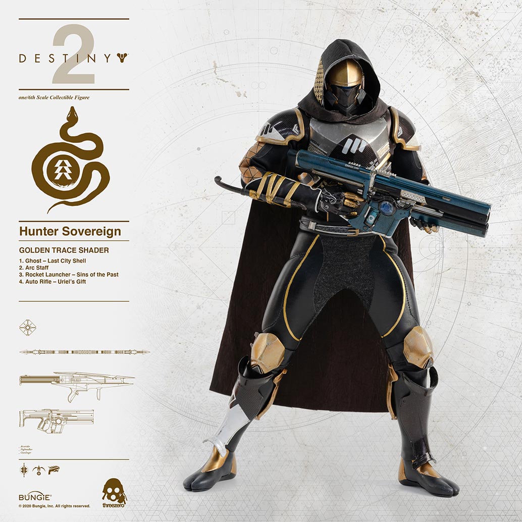 DESTINY 2 – Hunter Sovereign1/6 Scale Collectible FigureGOLDEN