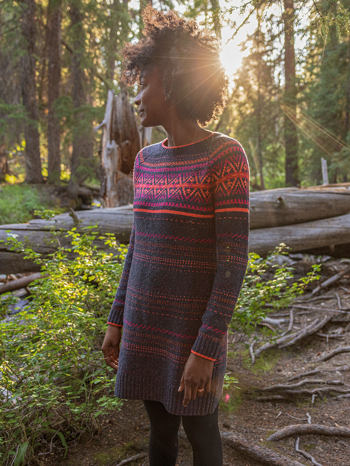 Krimson Klover Sweater Dress: Tweedy Fair Isle | Title Nine