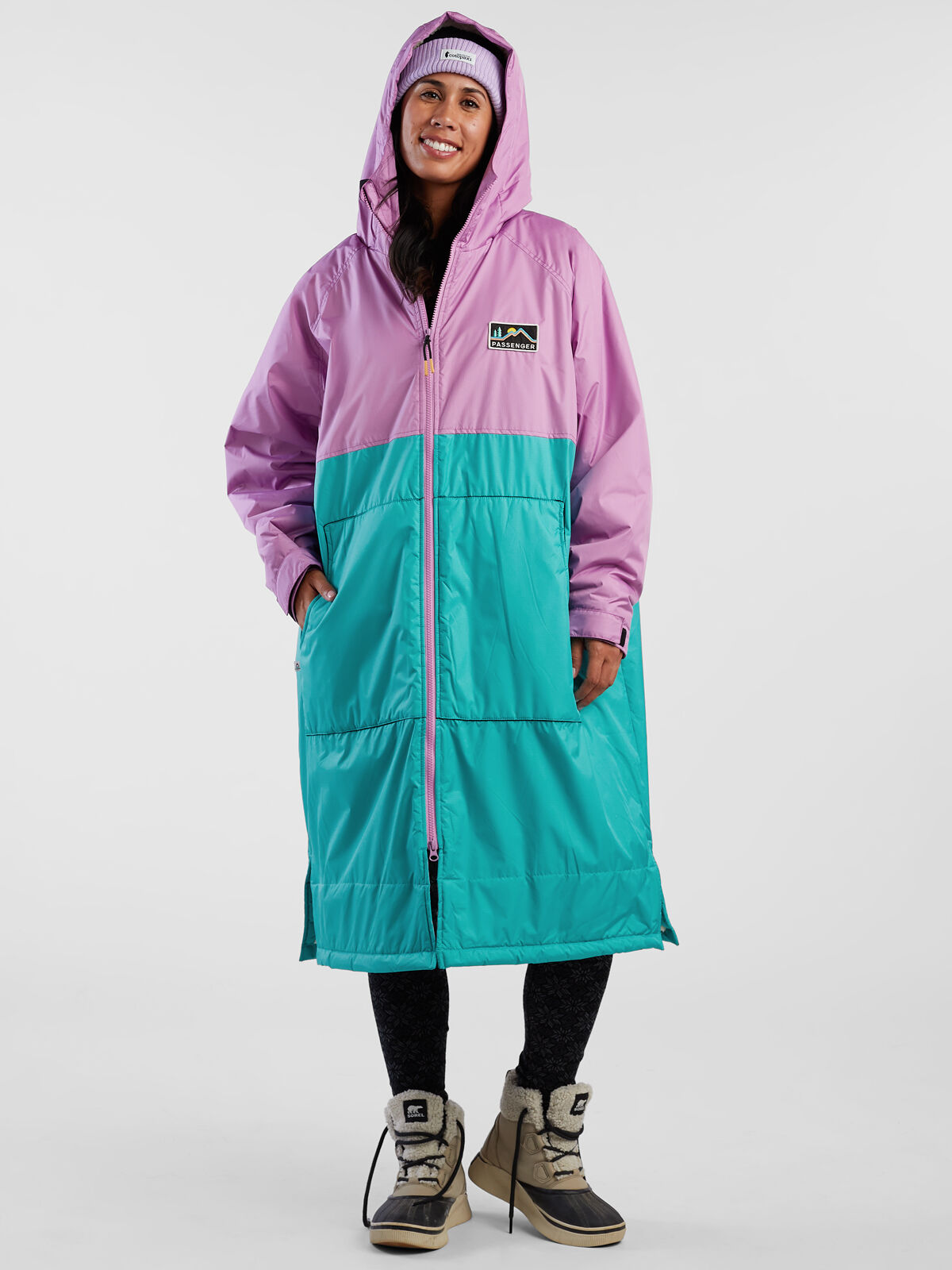 Roaming Recycled Sherpa-Lined Chanigng Robe | Title Nine