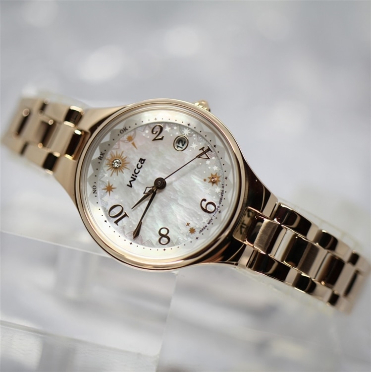 wicca】プレゼントにオススメ 魔法のように煌く電波ソーラー時計 KS1