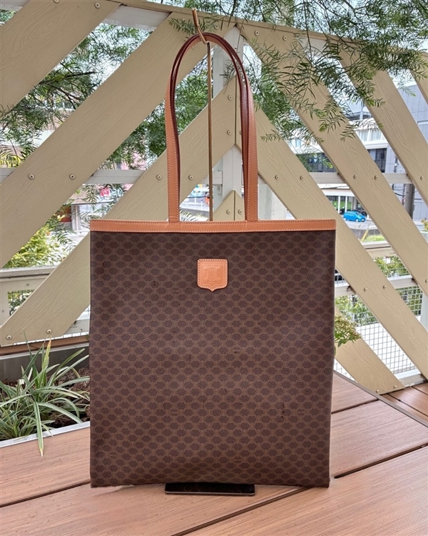 新潟店】オールドセリーヌ マカダム ブラゾン刻印 トートバッグ