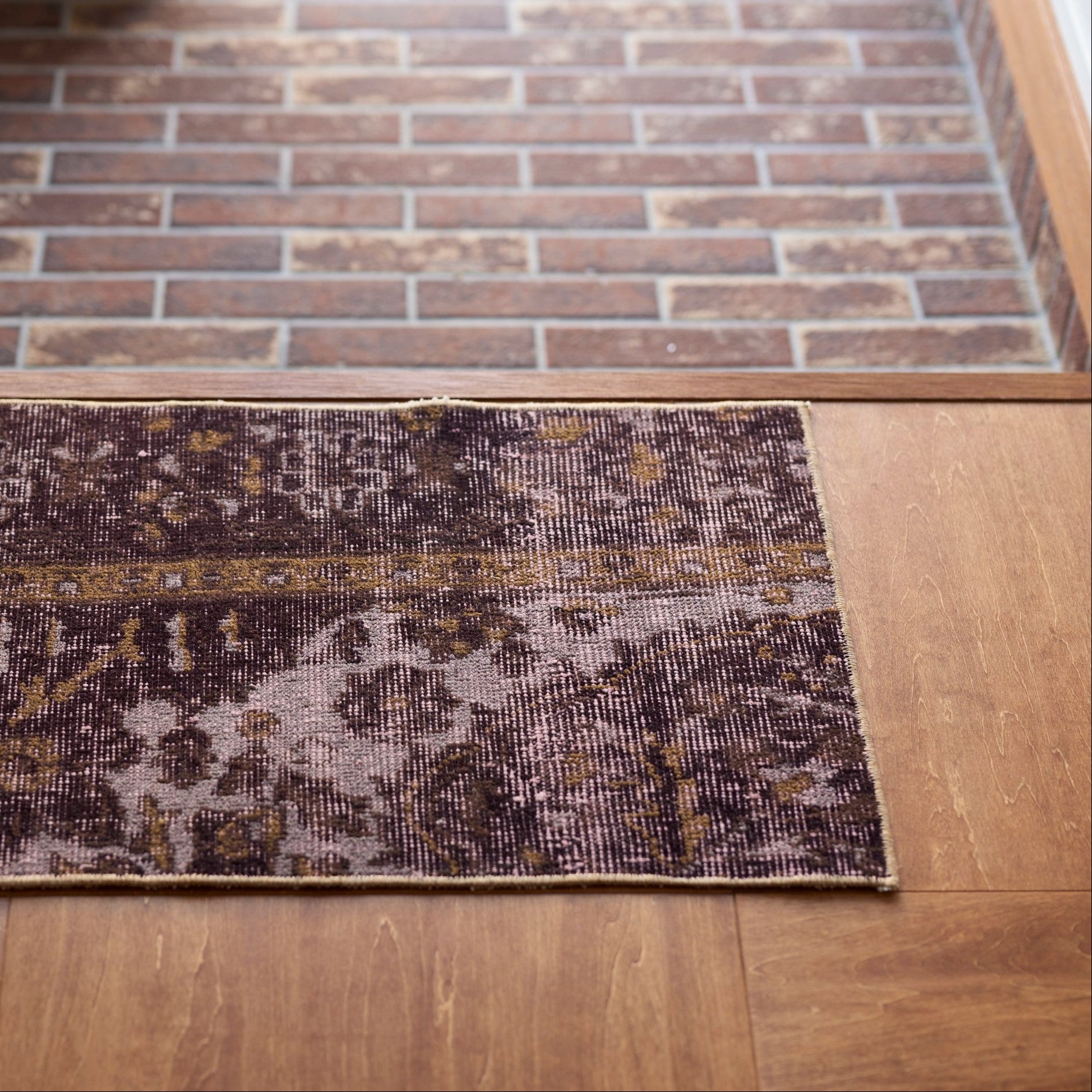 ヴィンテージラグ | トルコ・ドアサイズ No.03 | 赤紫色 | 84×43 – tiflo