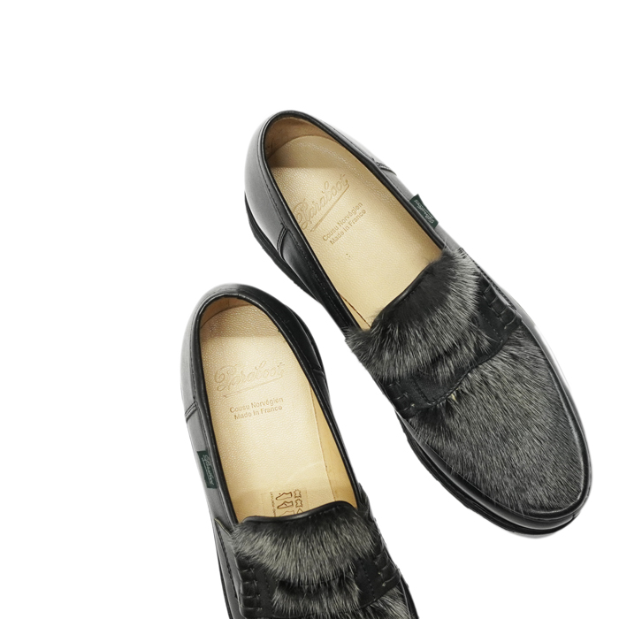 Paraboot（パラブーツ）REIMS+VISON（ランス+ミンクファー）/ Noir