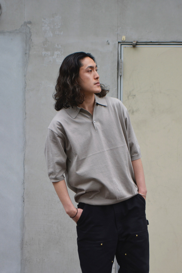 KAPTAIN SUNSHINE（キャプテンサンシャイン）Cotton Knit Polo Shirt