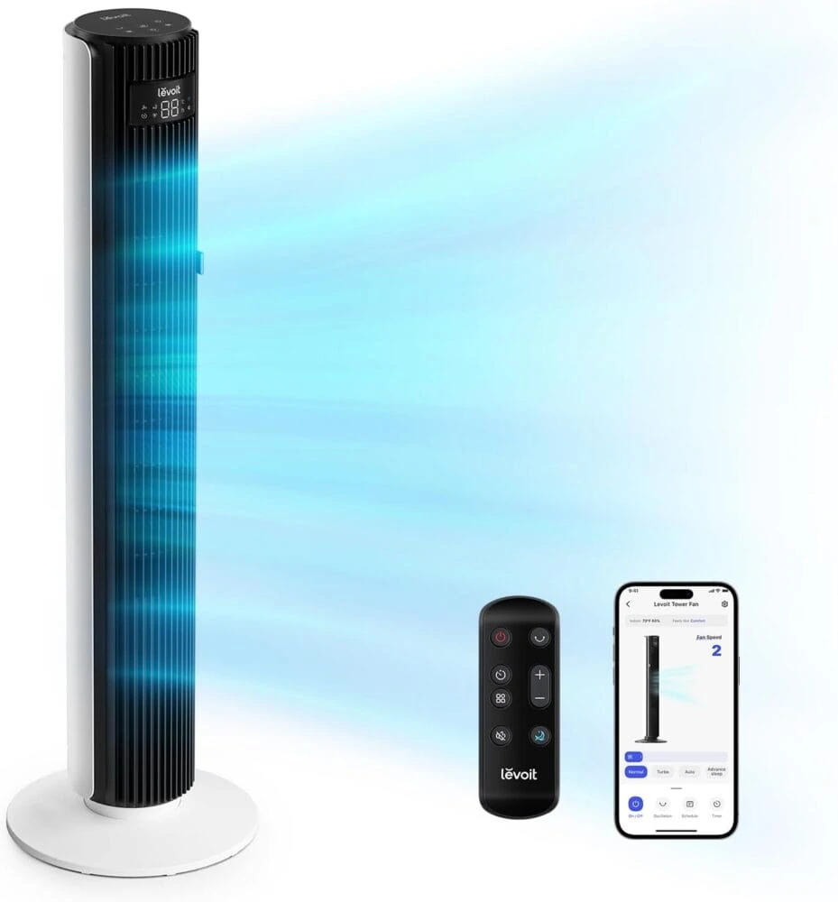Levoit Classic 42インチ スマートタワーファン』レビュー、アプリ