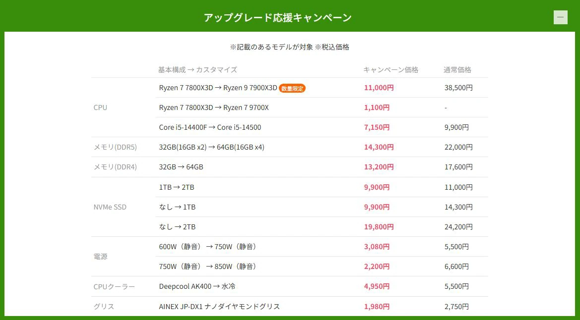 ハイエンドゲーミングPCが激安割引価格！フロンティア『大興奮の