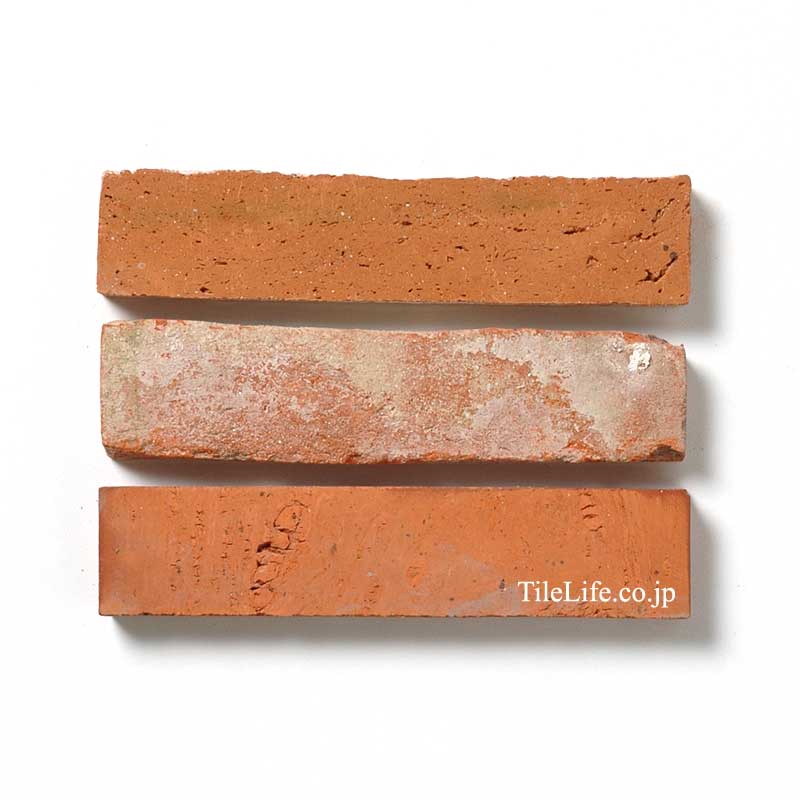 スライスレンガ 古煉瓦 赤大 内外ミックス 26969SJA | タイルライフ