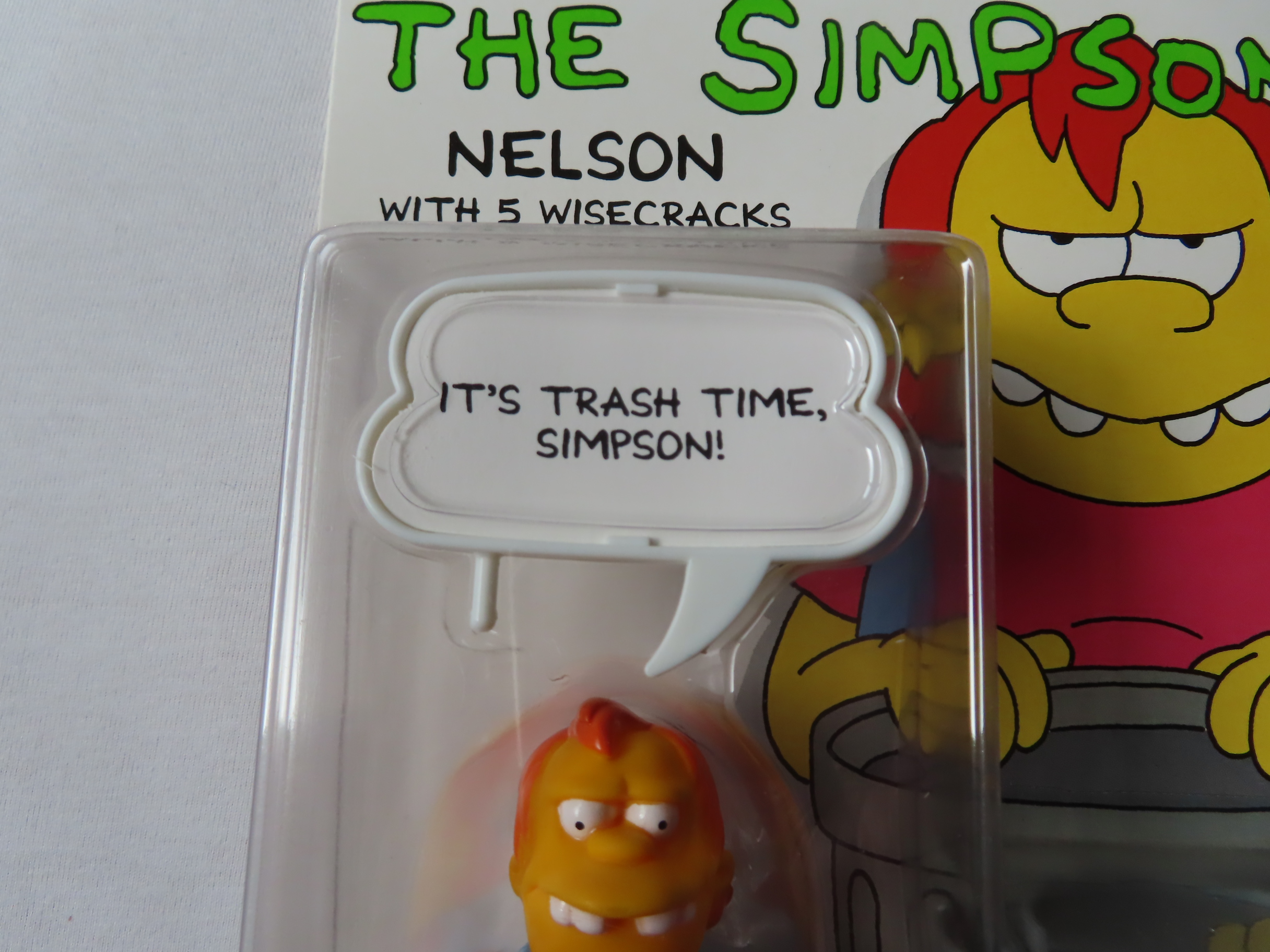 The Simpsons Nelson Action Figure by Mattel in 1990