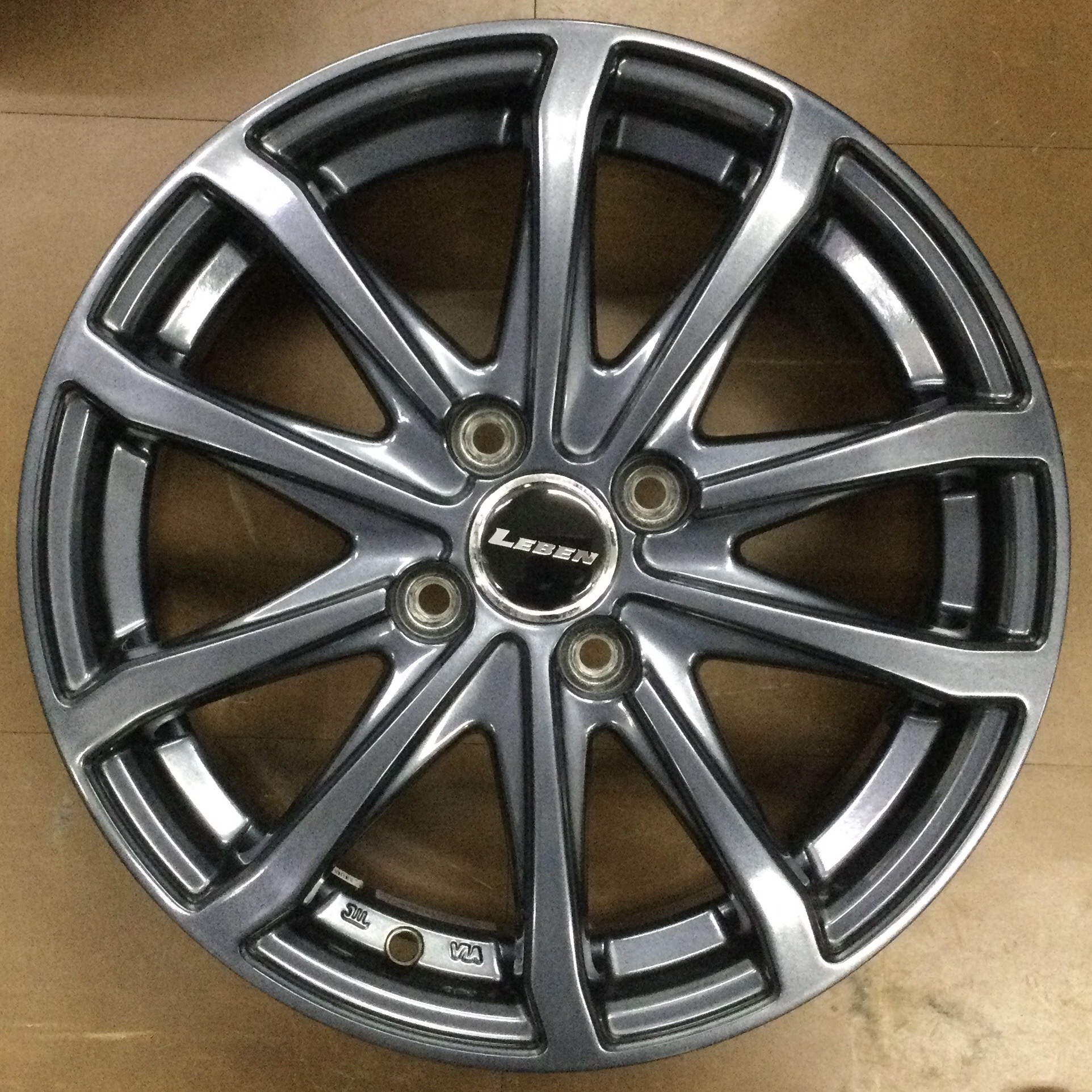 sth0126 中古 オートバックス レーベン 15インチ アルミホイール4本