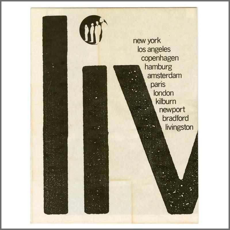 B48309 - David Bowie Tin Machine 1989 Signed Fold Out Tour