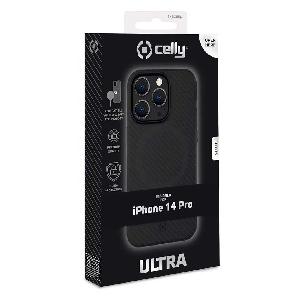 Celly Ultra MagSafe iPhone 14 Pro スマホケース 黒| Techinn