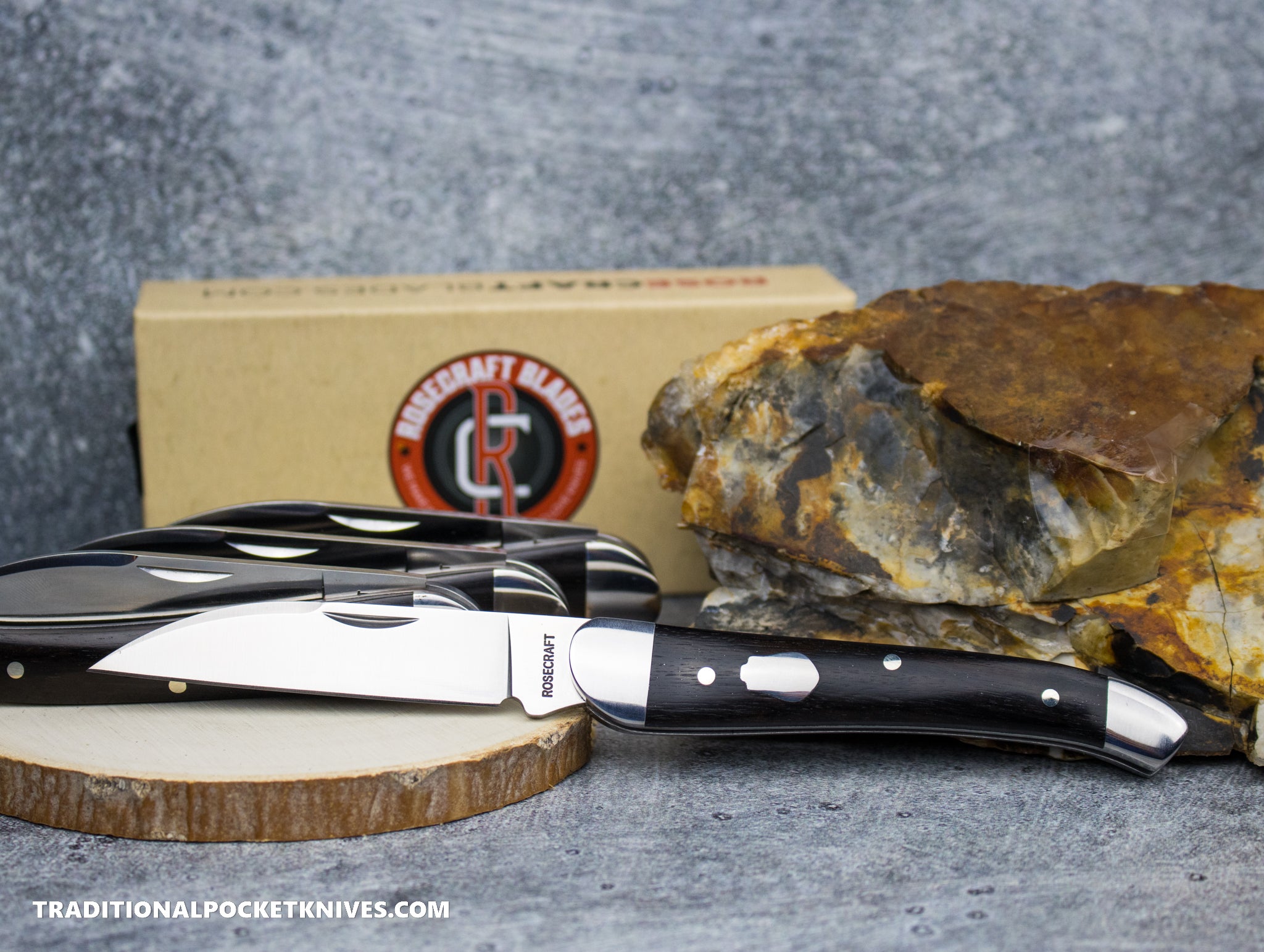 RoseCraft Blades French Broad Jack Black Sandalwood (RCT007-BW