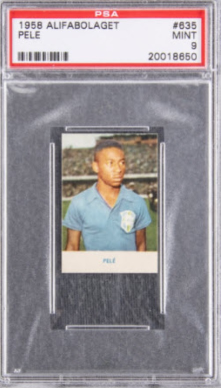 ペレのRCが1億4950万円で売買！ サッカーカードの史上最高額を記録