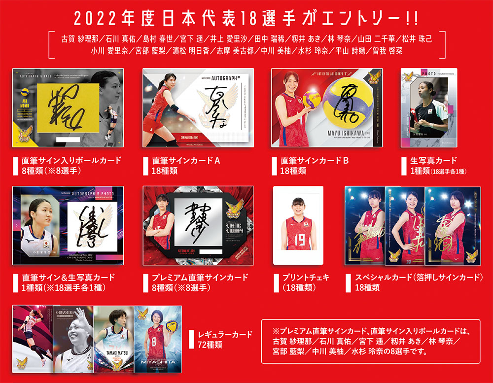 🏐 全日本女子バレーボール 火の鳥 NIPPON 2022 公式トレーディング