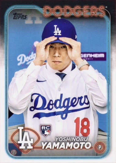 笑顔の大谷カードが話題に！ 山本由伸は入団会見のバリエーション