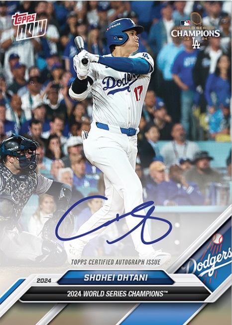 ドジャースがワールドシリーズ制覇！ 世界一決定から1時間で大谷サイン