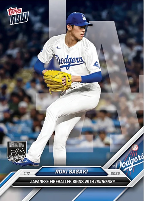 佐々木朗希がTopps Chromeのパッケージに初登場！MLBルーキーカードの