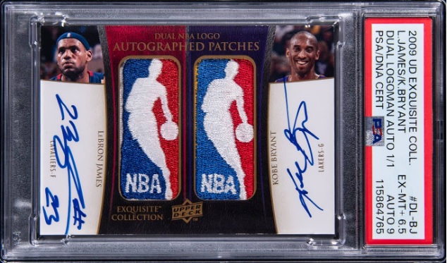 コービー＆レブロンのロゴマンパッチサインが1億6800万円！ カリーの