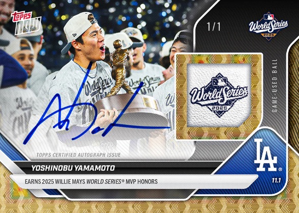 ドジャースがワールドシリーズ連覇｜山本由伸がMVP＆TOPPS NOWで感動の