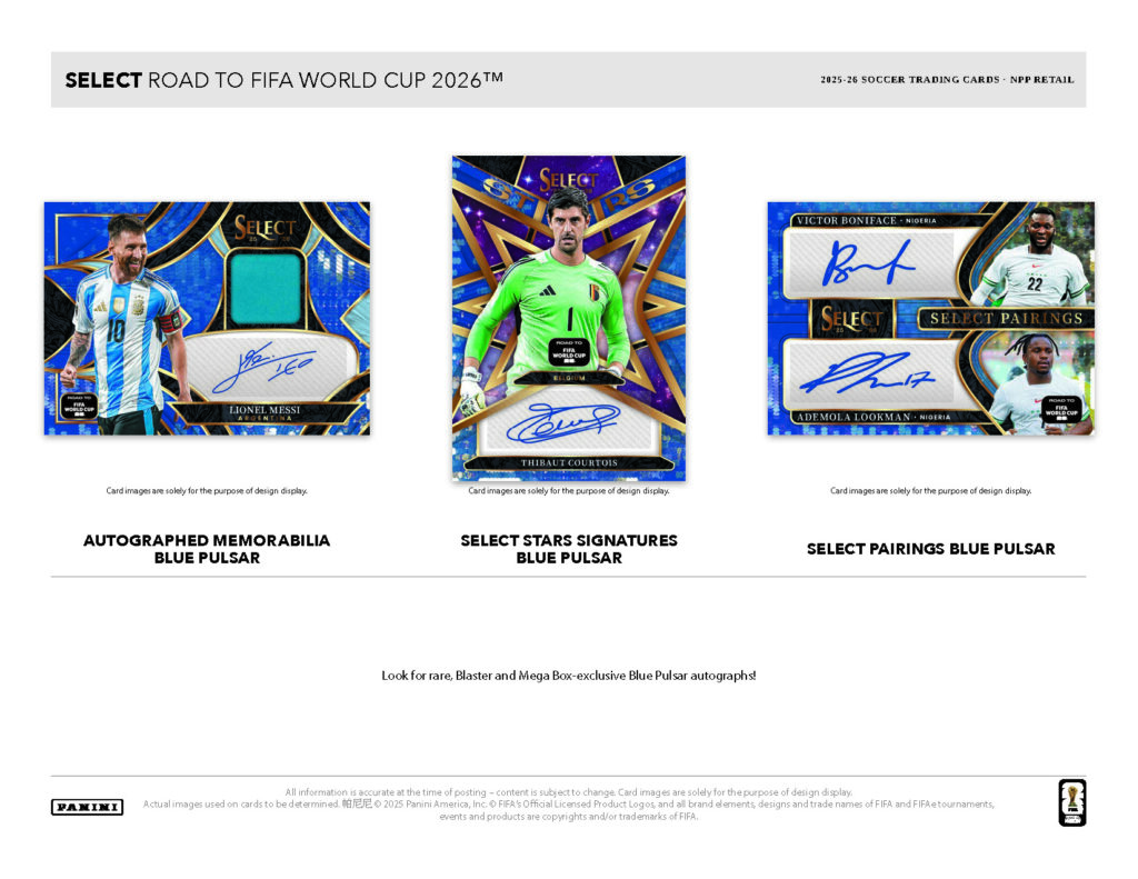 製品情報】2025-26 PANINI SELECT ROAD TO FIFA WORLD CUP MEGA BOX