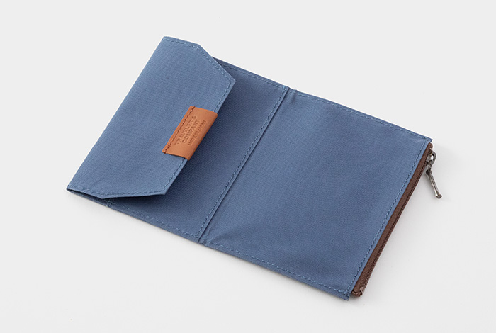 Cotton Zipper Case Blue / コットンジッパーケース ブルー - Passport