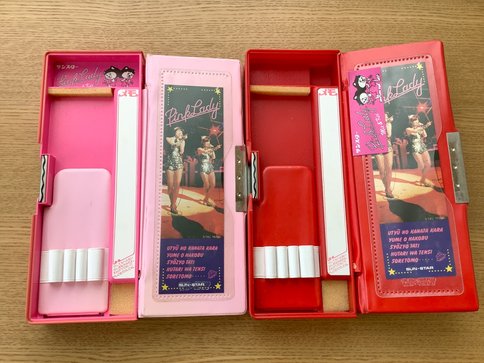 貴重！昭和レトロなピンクレディの筆箱2個セットを買取入荷！！｜2023