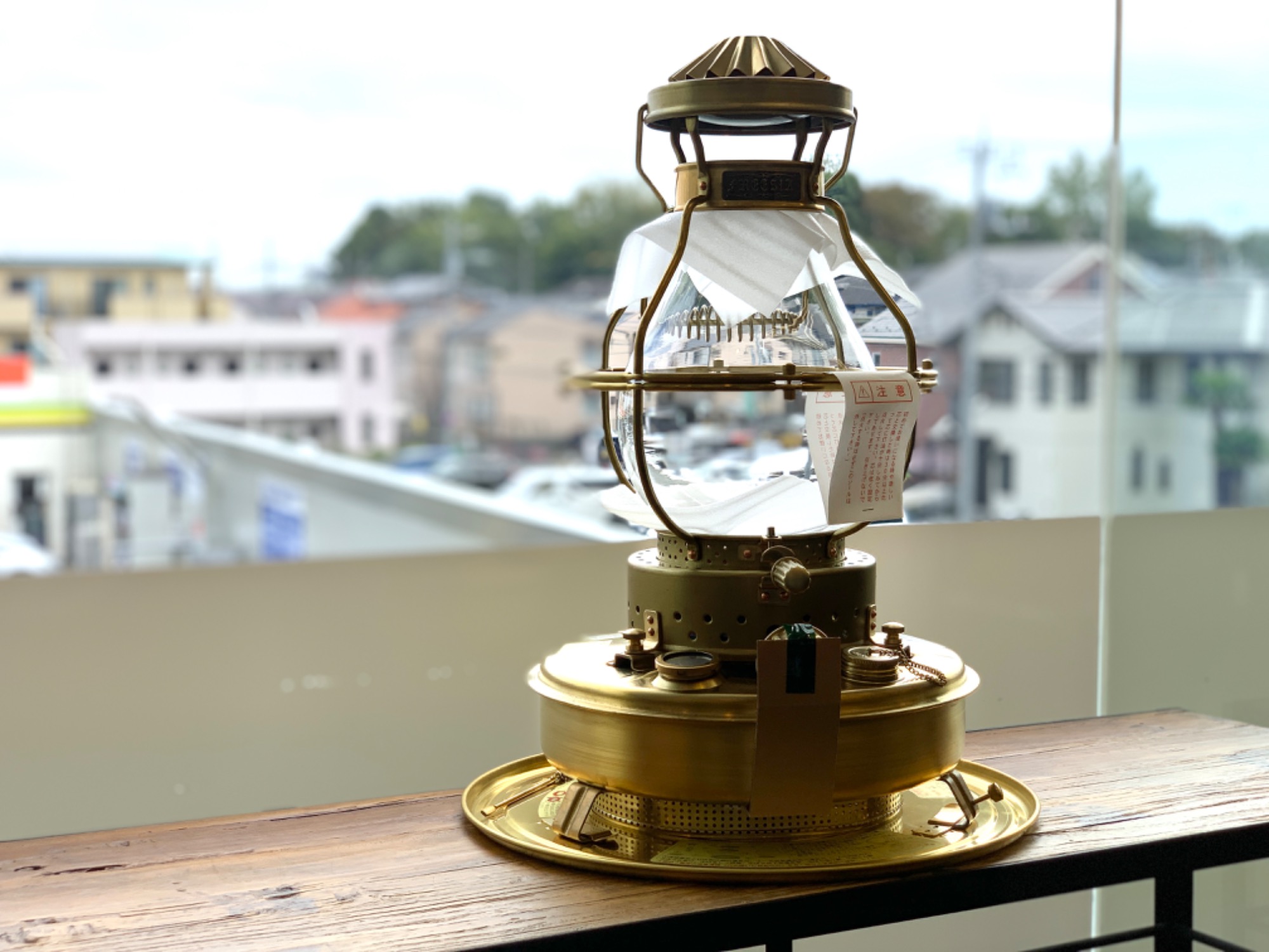 ◇ニッセン（日本船燈）真鍮製石油ストーブ ゴールドフレーム ( IS-3