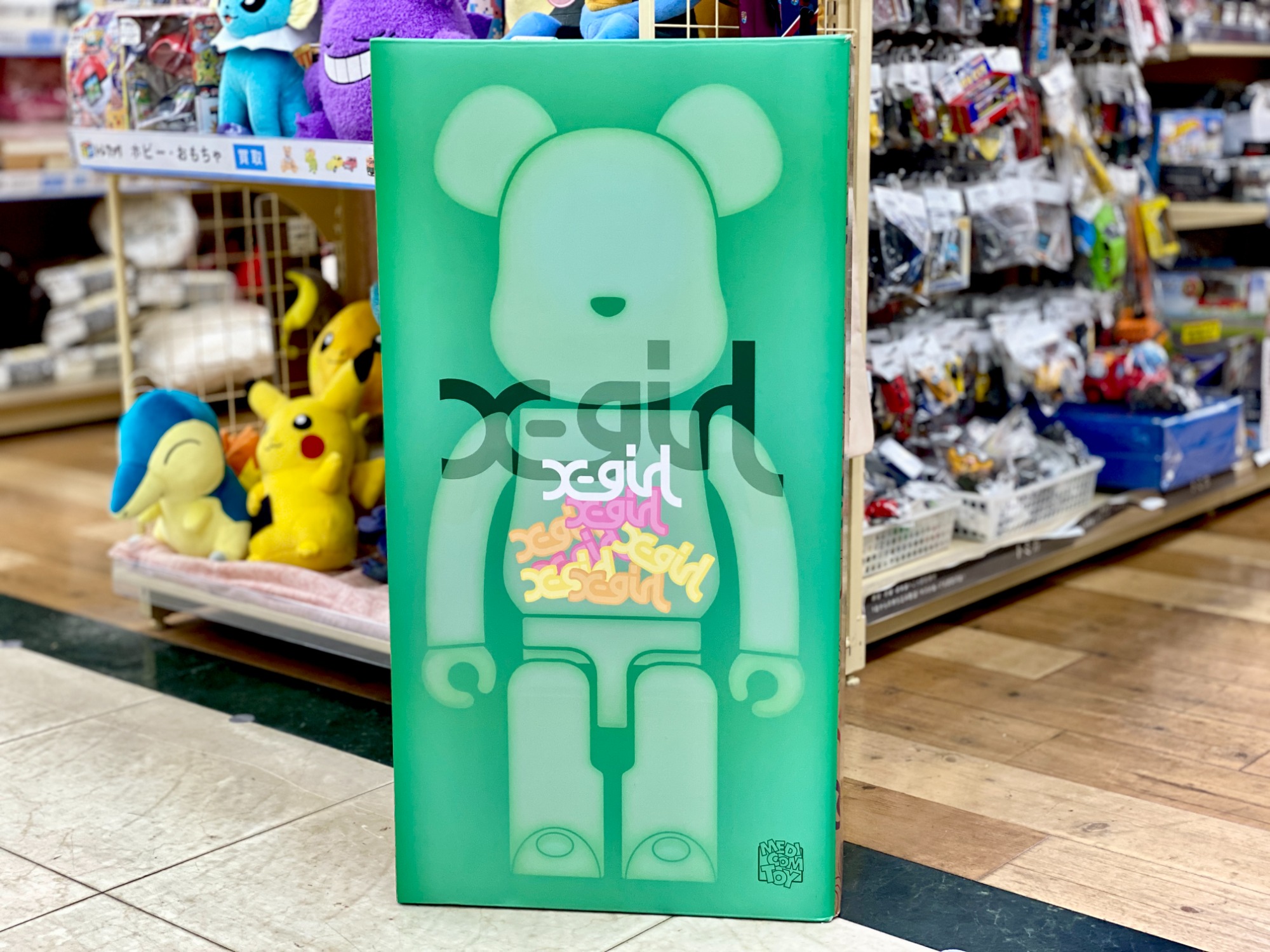 MEDICOM TOY(メディコムトイ) BE@RBRICK X-girl CLEAR GREEN(ベア