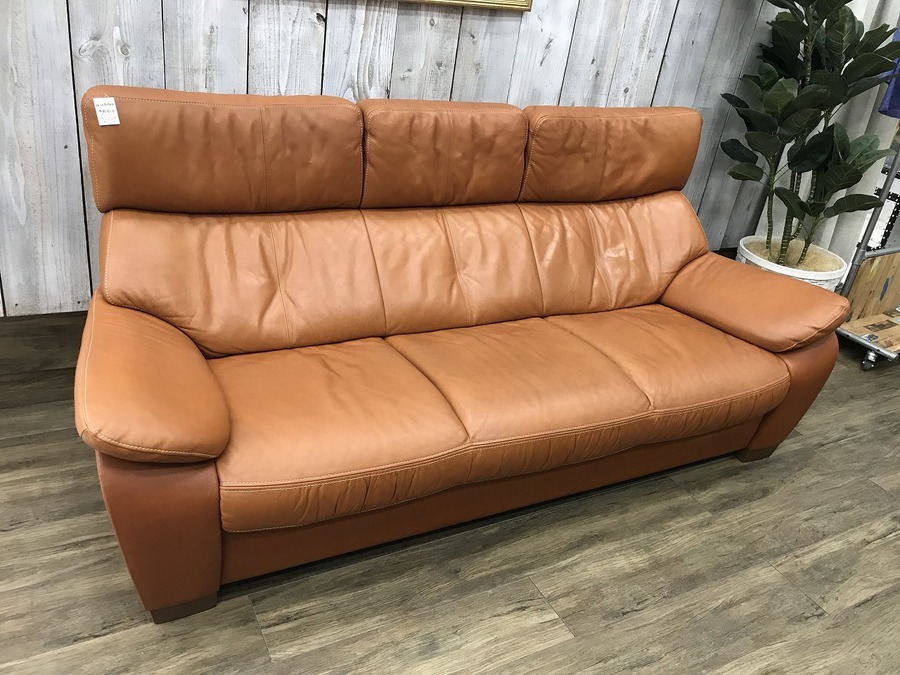 karimoku（カリモク）】人気のZT73シリーズのオットマン付き3人掛け