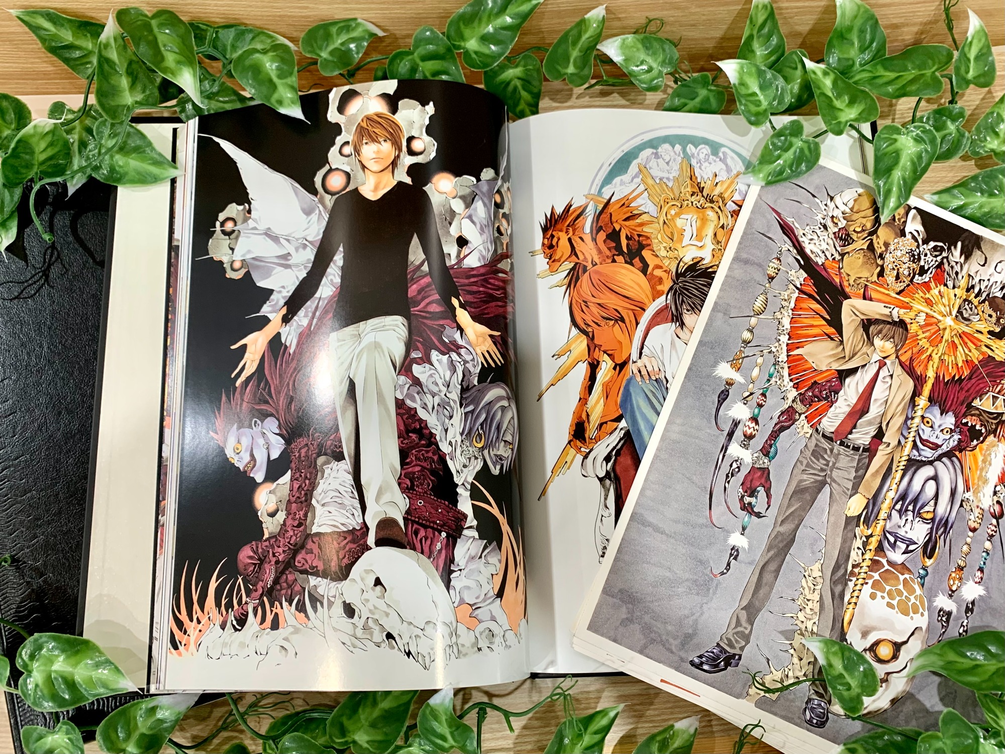 集英社】小畑健画集『blanc et noir』原画レプリカ・ステッカーセット