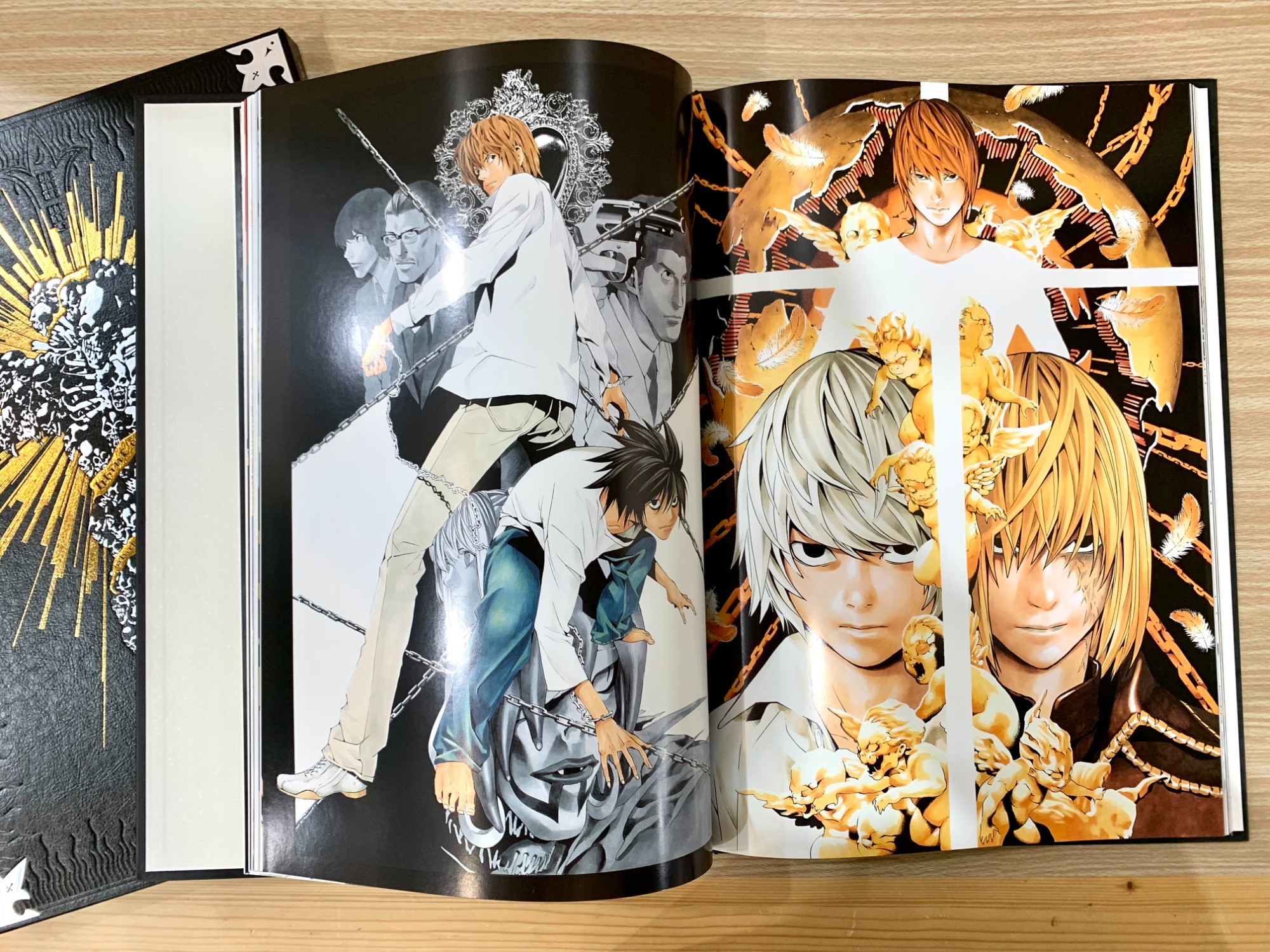 集英社】小畑健画集『blanc et noir』原画レプリカ・ステッカーセット