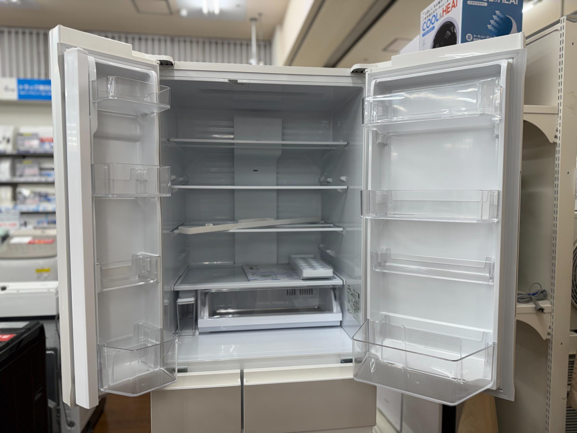 新生活応援！ 】Panasonic 6ドア冷蔵庫 501L （NR-F50HY2-W 2025年製