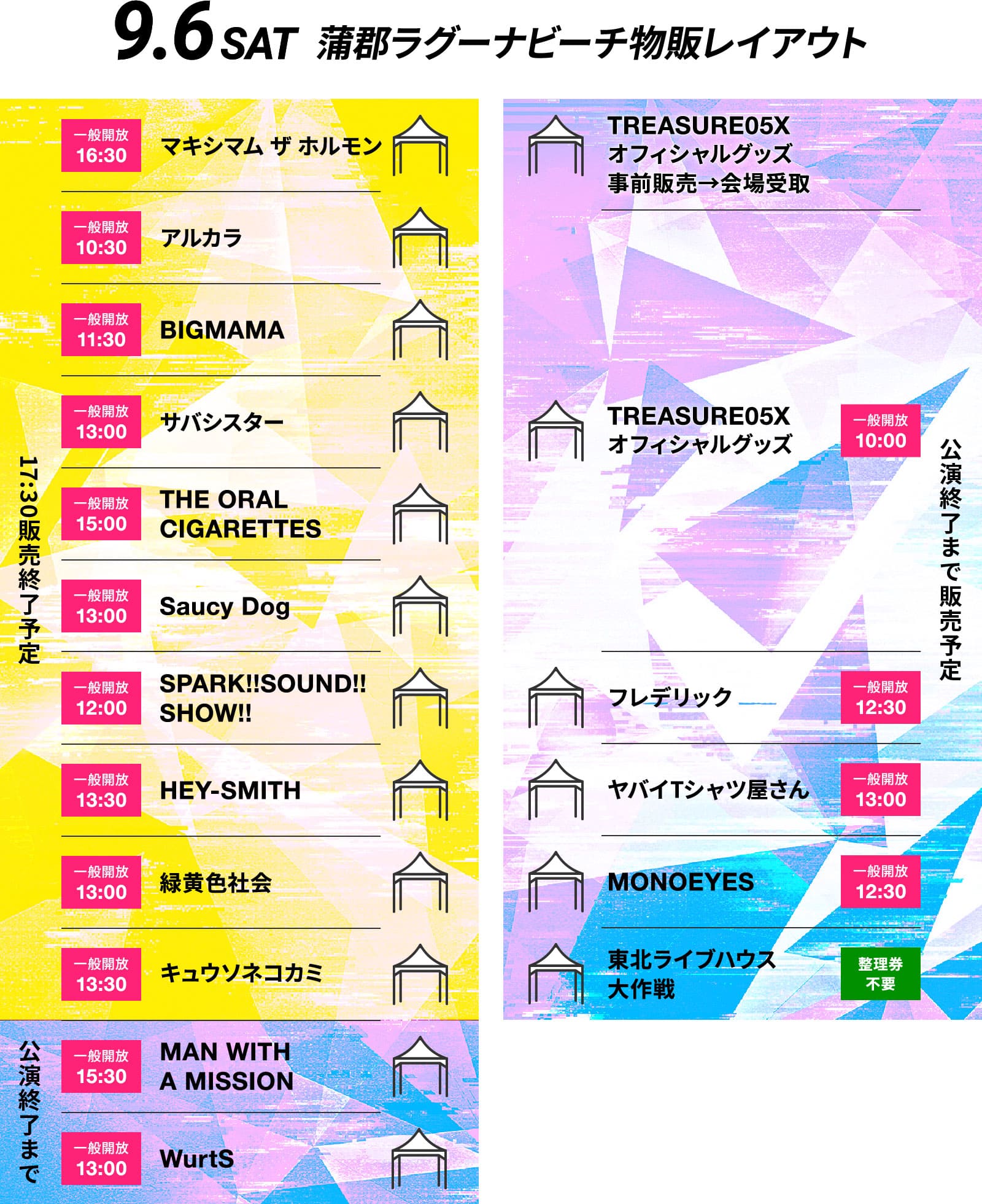 TREASURE05X 2025｜9.6(土) 9.7(日) 蒲郡ラグーナビーチ公演 物販会場