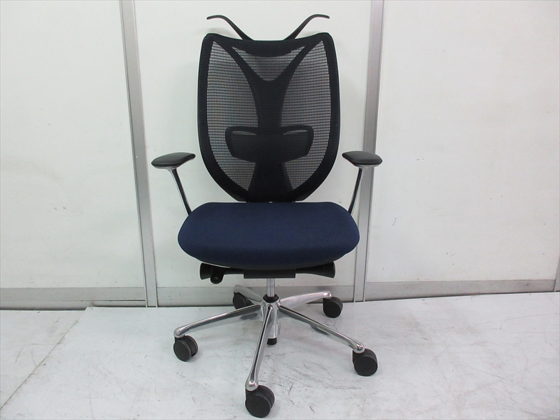 オカムラ サブリナスタンダード ハイバック ダークブルー デザイン