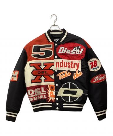 中古・古着通販】DIESEL (ディーゼル) レーシングスタジャン ブラック