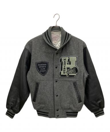 中古・古着通販】HARVARD (ハーバード) スタジャン ブラック×グレー