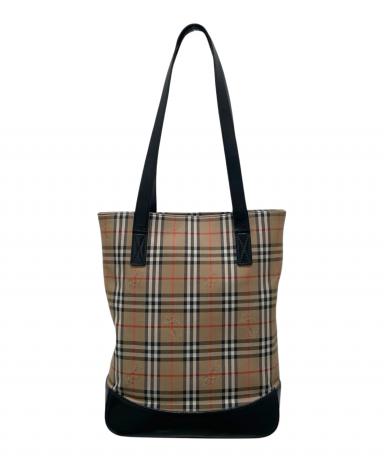 中古・古着通販】BURBERRY (バーバリー) ノバチェックトートバッグ