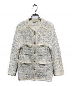 中古・古着通販】TTT MSW (ティー) フラワーニットベスト グリーン