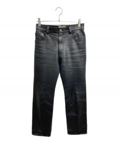中古・古着通販】FREEDOM (フリーダム) レザーパンツ ブラック サイズ