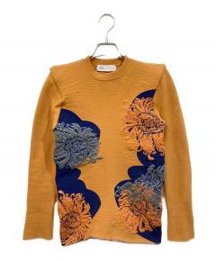 中古・古着通販】TTT MSW (ティー) 22AW Rose Jacquard Knit Cardigan