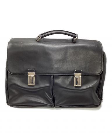 中古・古着通販】PRADA (プラダ) オールレザー ドクターズバッグ