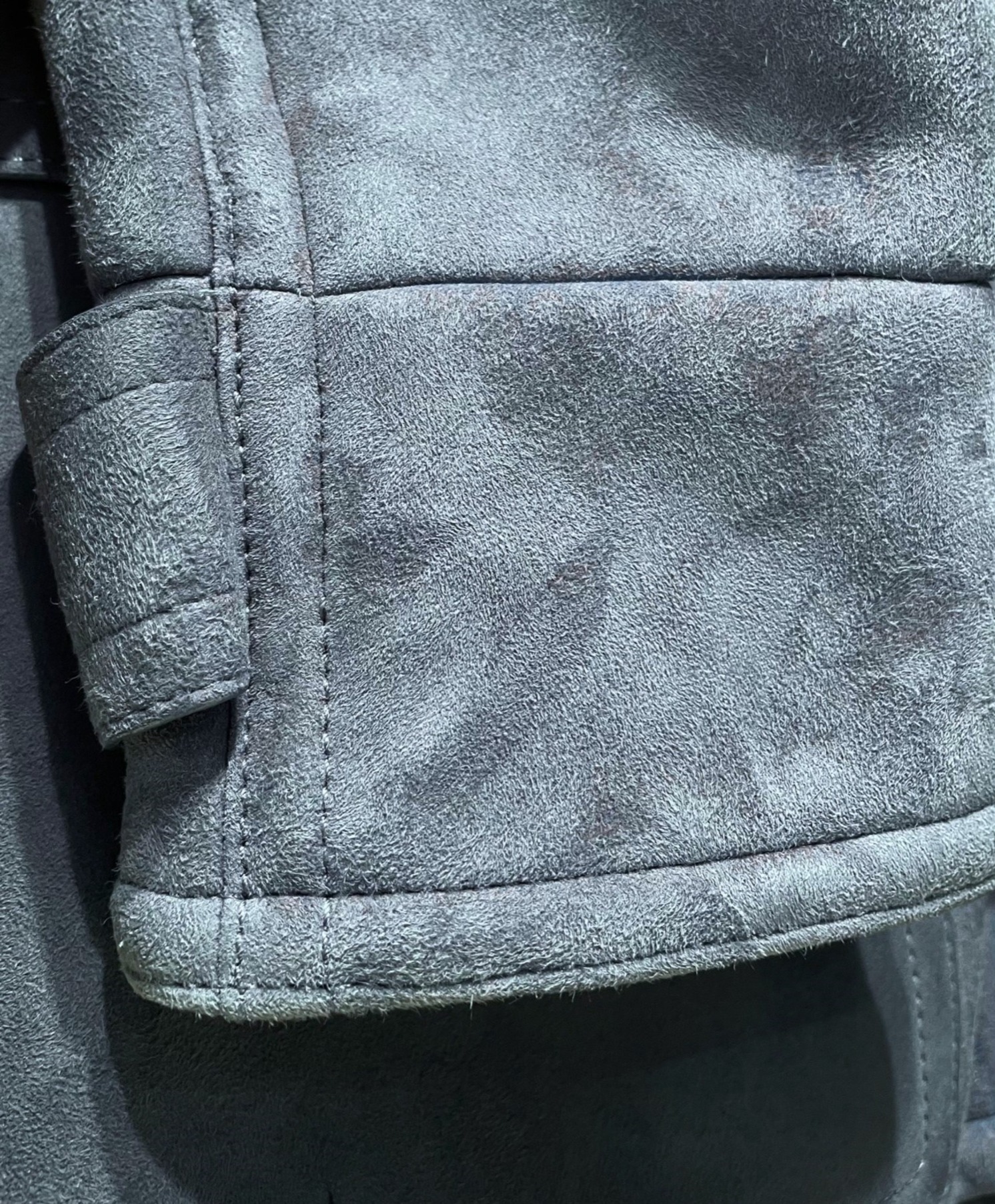 中古・古着通販】GUCCI (グッチ) ムートンダッフルコート スカイブルー