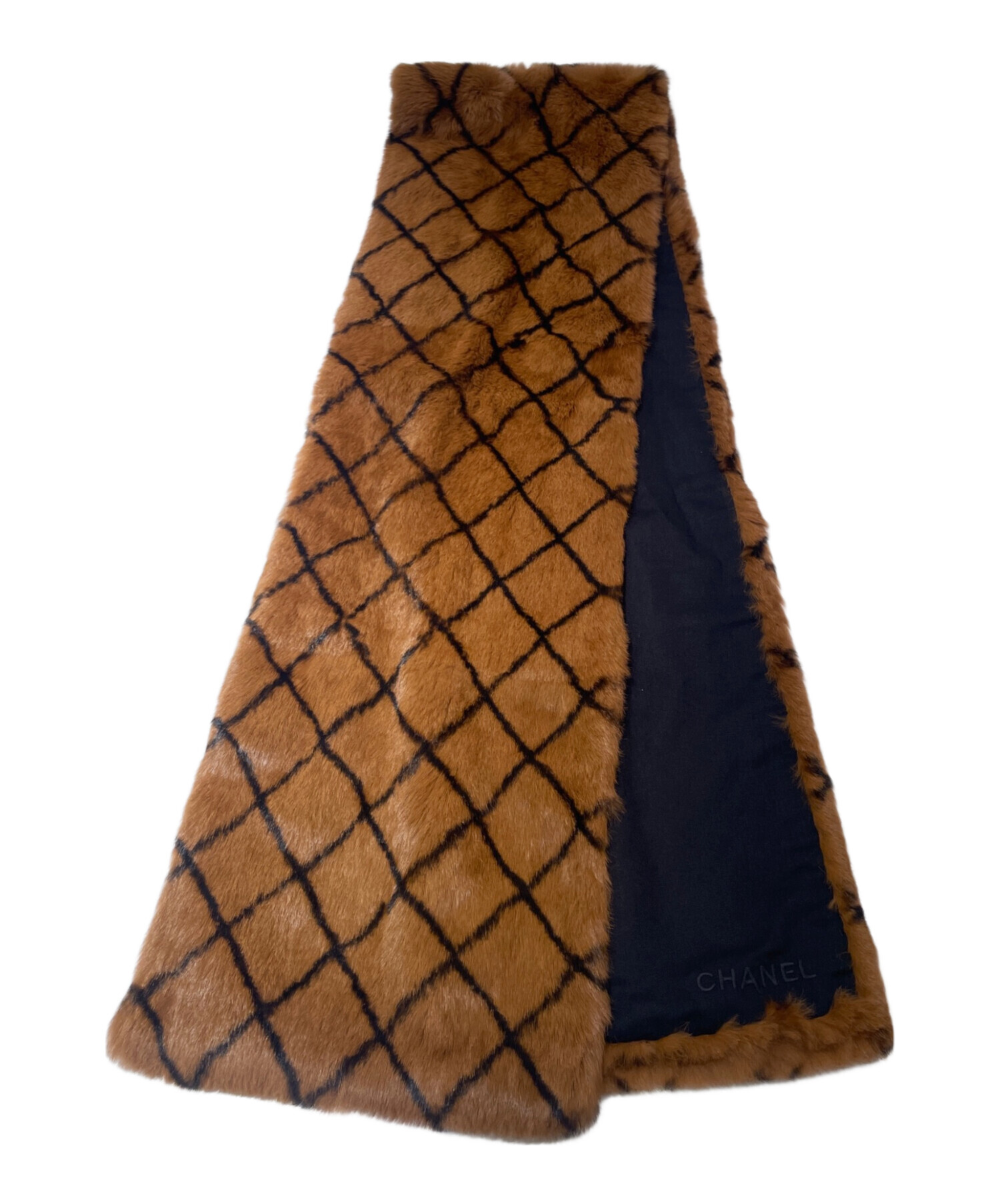 中古・古着通販】CHANEL (シャネル) ファー マフラー ブラウン
